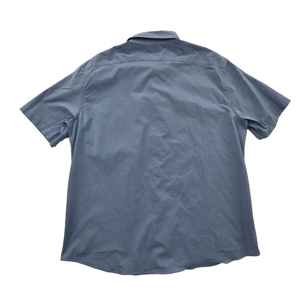J. Crew Shirt Men's XL (17 1/2 - 18) Short Sleeve Button Up Collared Stretch - Picture 2 of 12